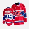 NHL Montreal Canadiens 79# Andrei Markov CA red jerseys