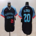 National League #20 Pete Alonso Nike Navy 2024 MLB All-Star Game Limited Player Jersey 01