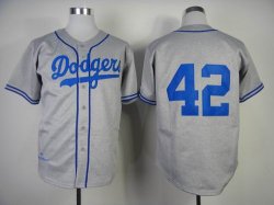 2014 Los Angeles Dodgers 42 Robinson gray mlb jersey AAA