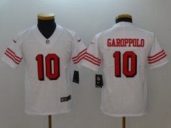 Youth 49ers #10 Jimmy Garoppolo nike white Color Rush Limited Jersey-BD