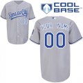 Kansas City Royals Personalized custom Grey Cool Base Jersey