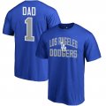 Men's Los Angeles Dodgers Fanatics Branded Royal 2018 Father's Day Number 1 Dad T-Shirt