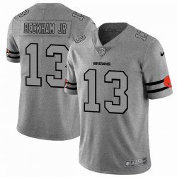 Nike Cleveland Browns #13 Cleveland Browns Hemp gray Color Rush Limited Jersey