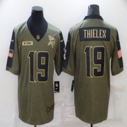 Nike Minnesota Vikings #19 Adam Thielen Green 2021 Salute to Service Limited Jersey