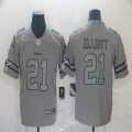 Dallas Cowboys #21 Ezekiel Elliott Hemp grey Nike Color Rush Limited Jersey