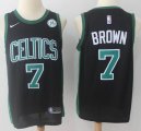 Nike Boston Celtics #7 Jaylen Brown black basketball Jersey