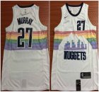 Nike Denver Nuggets #27 Jamal Murray white nba Jerseys