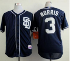 san diego padres Derek Norris #3 blue mlb jerseys