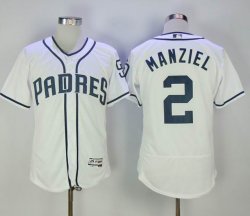 San Diego Padres Johnny Manziel #2 white Flexbase Authentic Collection Jersey