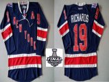 2014 stanley cup Rangers #19 Brad Richards Blue NHL Jerseys(A Patch)