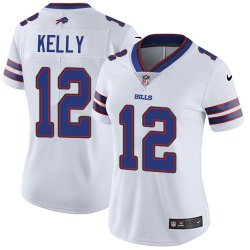 Women Nike Buffalo Bills #12 Jim Kelly white Color Rush Limited Jersey