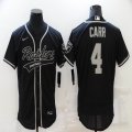 Nike oakland raiders #4 Derek Carr black Flexbase Authentic Collection Jersey Joint version