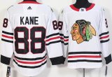 Adidas Chicago Blackhawks #88 Patrick Kane white hockey jersey