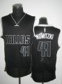 Dallas Mavericks Dirk Nowitzki #41 Black NBA Jerseys