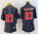 Youth Nike San Francisco 49ers #23 Christian McCaffrey black gold Color Rush Limited Jersey