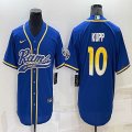 Nike Los Angeles Rams #10 Cooper Kupp blue baseball jerseys Joint name-BD