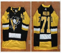 Adidas Pittsburgh Penguins #71 Evgeni Malkin Black NHL Jerseys A patch