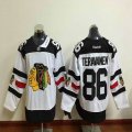 New chicago blackhawks #86 Teuvo Teravainen white hockey jerseys