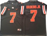 Ohio State Buckeyes #7 Dwayne Haskins Jr black college football jerseys