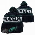 2024 Philadelphia Eagles black white NFL Sports Cuffed Knit Hats