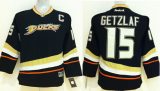 Youth Anaheim Ducks Ryan Getzlaf 15 black nhl hockey Jersey