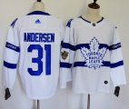 Adidas Toronto Maple Leafs #31 ANDERSEN white hockey jersey