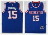 Sacramento Kings DeMarcus Cousins #15 blue nba basektball jersey