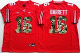 Ohio State Buckeyes #16 J.T. Barrett red fashion college football jersey(1)