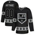 Custom Adidas Los Angeles Kings black fashion ice hockey Jersey