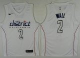 Nike Washington Wizards #2 John Wall Cream NBA Jersey - Milwaukee Bucks City Edition