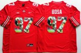 Ohio State Buckeyes #97 Joey Bosa red fashion college football jersey