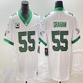 Nike Philadelphia Eagles #55 Brandon Graham white throwback Color Rush Limited Jersey C patch-BD