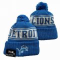 2024 Detroit Lions blue white NFL Sports Cuffed Knit Hats 03