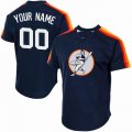 Custom Houston Astros blue baseball jerseys(2)