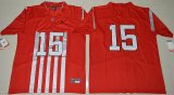 2016 Ohio State Buckeyes Ezekiel Elliott 15 College Football 1917 Throwback Limited Jersey - Red