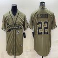 Nike Dallas Cowboys #22 E.Smith Salute to Service Limited Jersey Joint name-BD