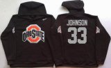 Ohio State Buckeyes Black #33 JOHNSON NCAA Hooded Sweatshirt