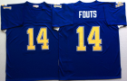 San Diego Chargers #14 Dan Fouts blue throwback nfl jersey