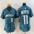 Women American League Toronto Blue Jays #11 Bo Bichette American League Teal 2023 Baseball Jersey