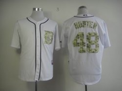 DETROIT TIGERS AUTHENTIC 48 HUNTER 2013 USMC HOME COOL BASE JERSEY