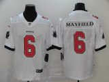 Nike Tampa Bay Buccaneers #6 Baker Mayfield White Color Rush Limited Jersey