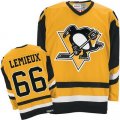 NHL Pittsburgh Penguins #66 M.Lemieux yellow Jersey