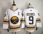 Adidas Buffalo Sabres #9 Elchel white NHL hockey Jerseys 50th Anniversary Edition