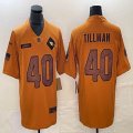 Cardinals #40 Pat Tillman 2023 Brown Salute To Service Limited Jerseys