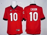 Youth Georgia Bulldogs Jacob Eason #10 red college football jersey