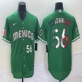 2023 World Cup Mexico #56 Randy Arozarena green majestic baseball jerseys 31