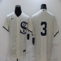 Chicago White Sox #3 white majestic Baseball Jersey Dream version -BD