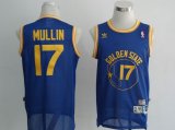 Golden State Warriors Gold MULLIN 17# blue nba Jersey