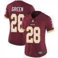 Women Washington Redskins #28 Green Nike red Color Rush Limited Jersey