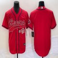 Nike Atlanta Braves blank red majestic baseball MLB Jerseys Joint name -BD